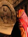 Lady at the temple.
